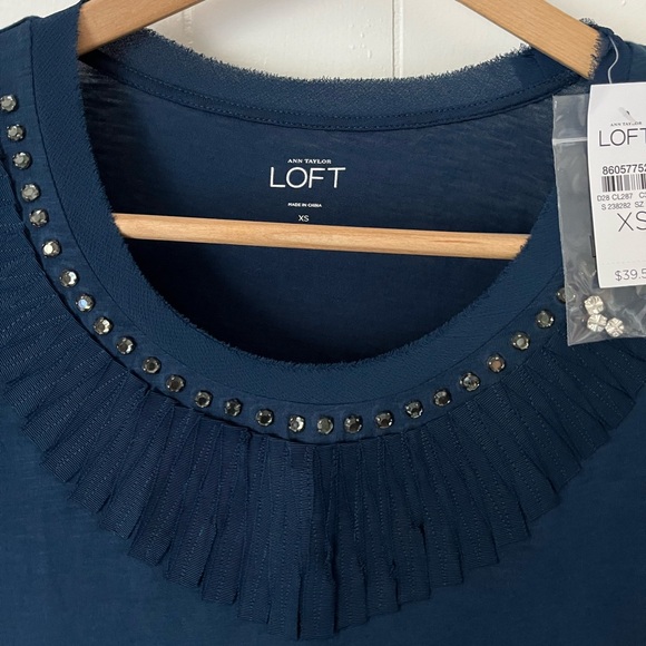 Loft Rhinestone Top NWT - Picture 4 of 5